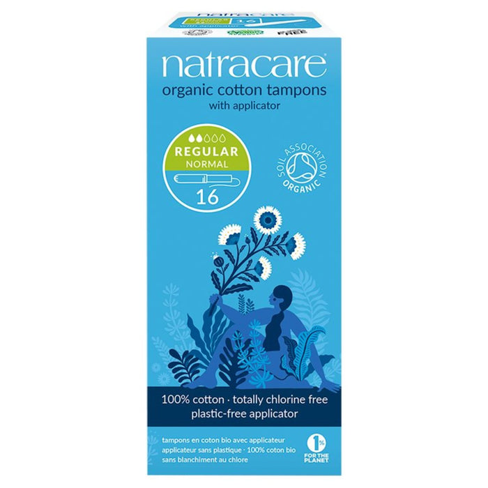 Natracare Organic Applicateur Tampons réguliers 16 par paquet