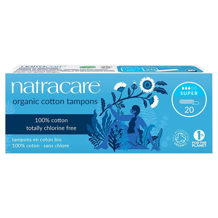 Natracare Organic Non Applicator Tampons Super 20 pro Pack