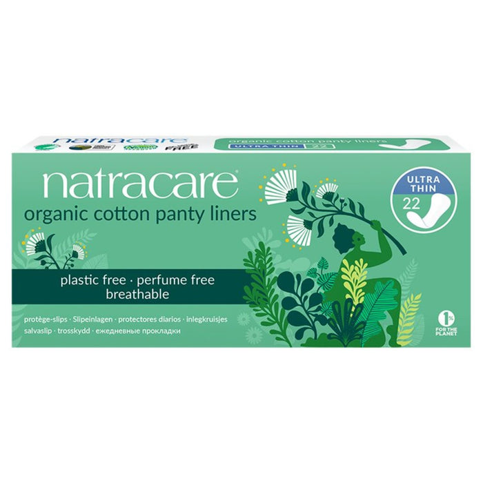 Natracare Bio ultra -dünne Baumwollantyliner 22 pro Pack