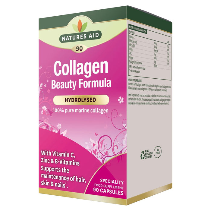 Natures Aid Collagen Beauty Formula Supplement Capsules 90 per pack