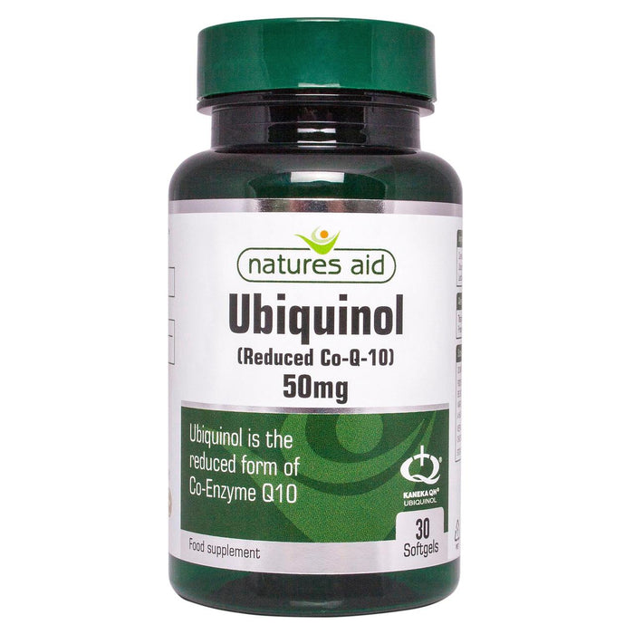 Natures ayuda ubiquinol reducido co q 10 geles blandos 50mg 30 por paquete