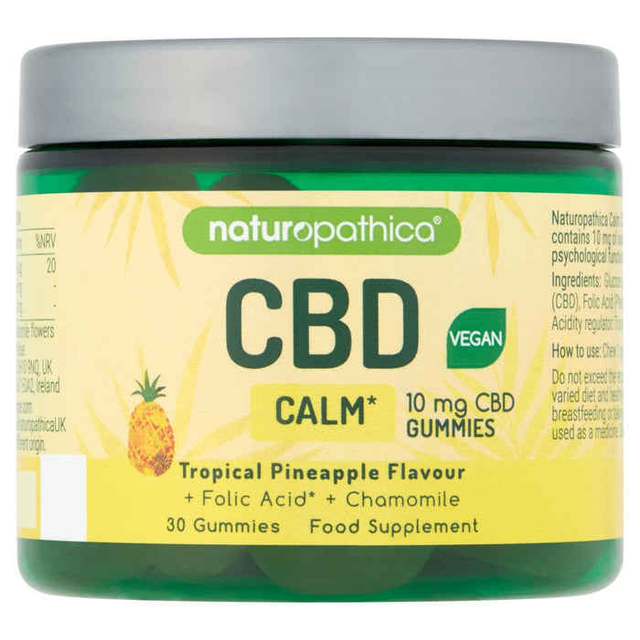 Naturopathica cbd calm gummies 30 par paquet