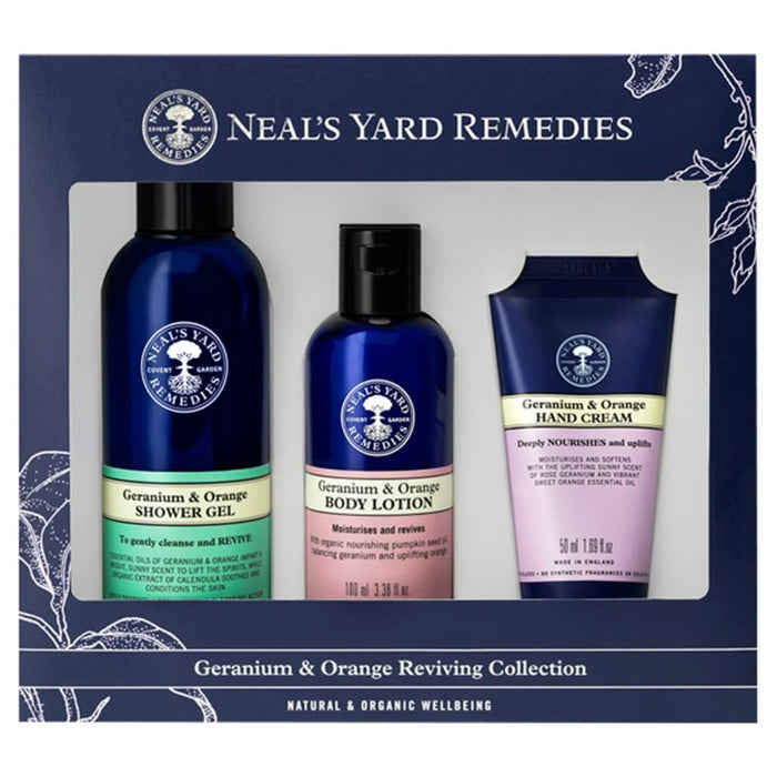 مجموعة Neal's Yard Geranium & Orange Reviving