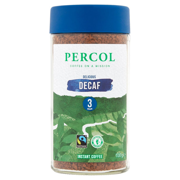 Percol Fairtrade Decaf Colombia congelada Café instantáneo secado 100G