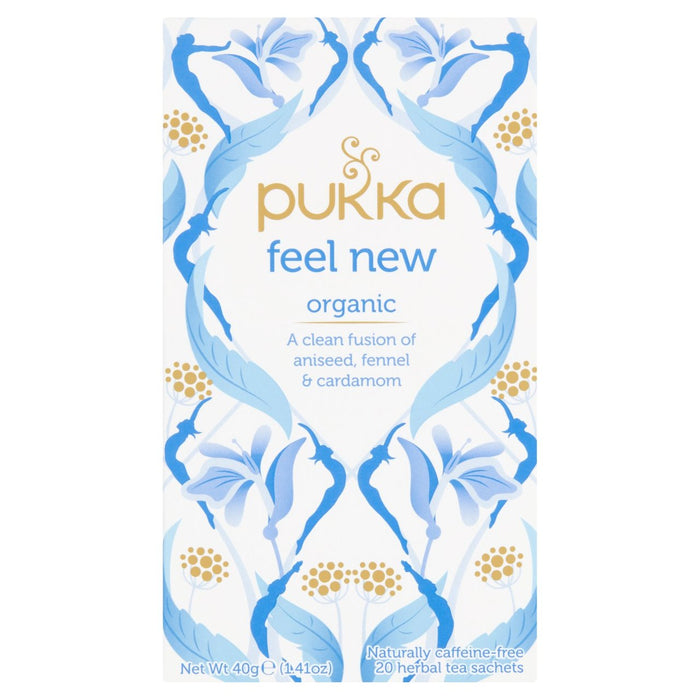 Pukka fühle neue Teebeutel 20 pro Pack