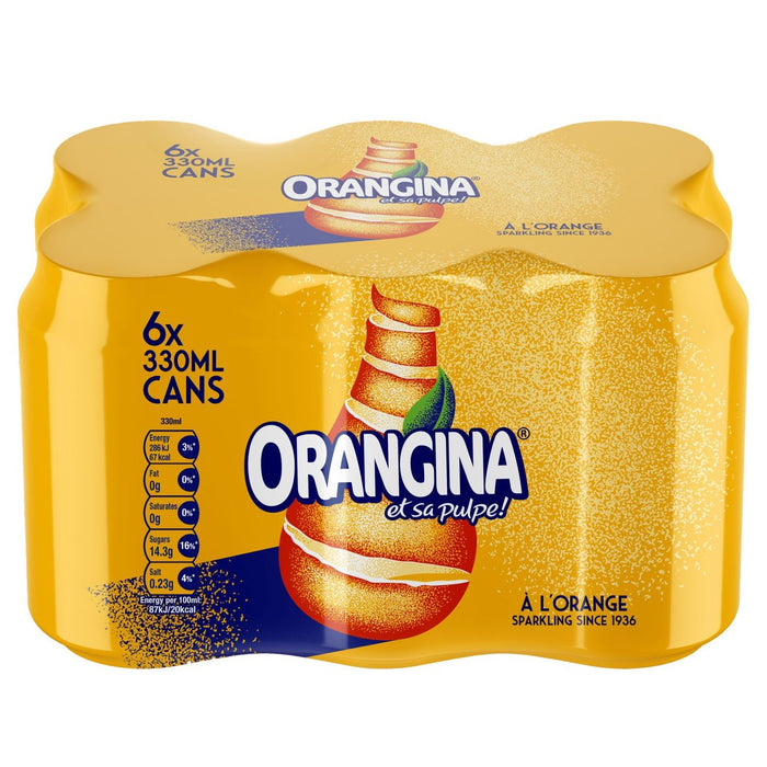 Orangina Sparkling Fruit Drink 6 x 330ml