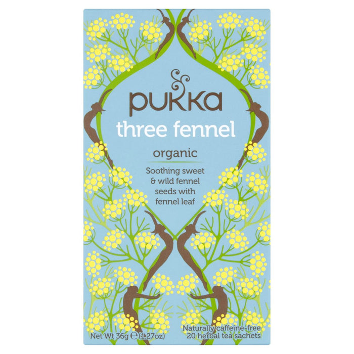 Pukka Organic Three Fennel Tea Bags 20 per pack