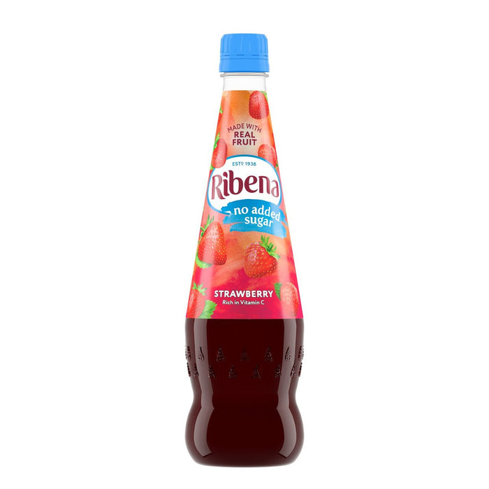 Ribena Strawberry sin calabaza de azúcar agregada 850 ml