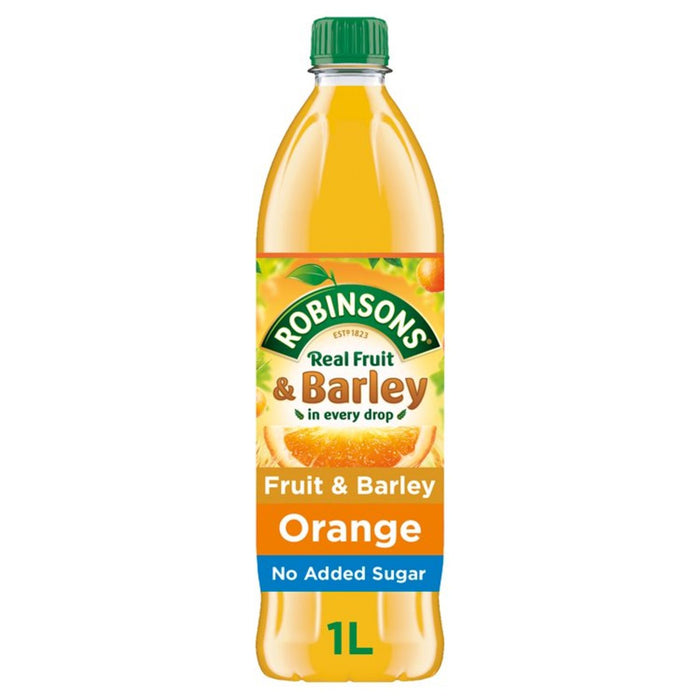 Robinsons Naranja Fruta &amp; Cebada Sin Azúcar Añadido 1L 