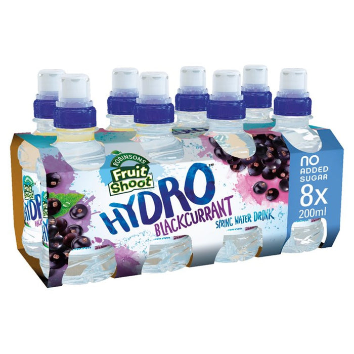 Robinsons Fruit Shoot Hydro Blackcurrant No Added Sugar 8 x 200ml