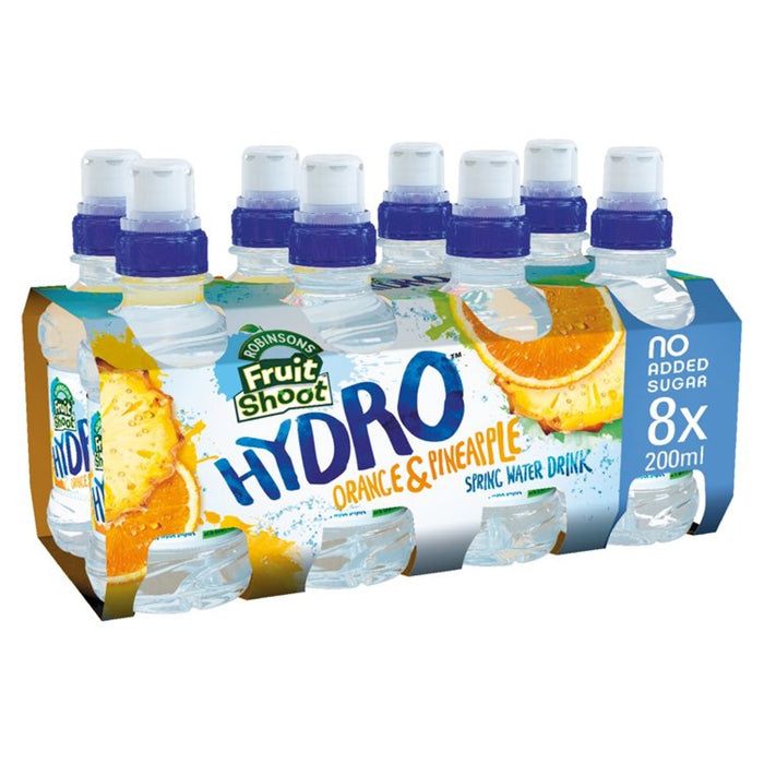 Robinsons Fruit Shoot Hydro Orange & Ananas Nein Zucker zu Zucker 8 x 200 ml