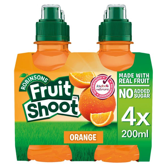 Robinsons Brote de fruta naranja sin azúcar agregada 4 x 200ml