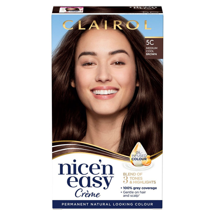 Clairol Nice n Easy Hair Dye Medium Cool Brown 5c