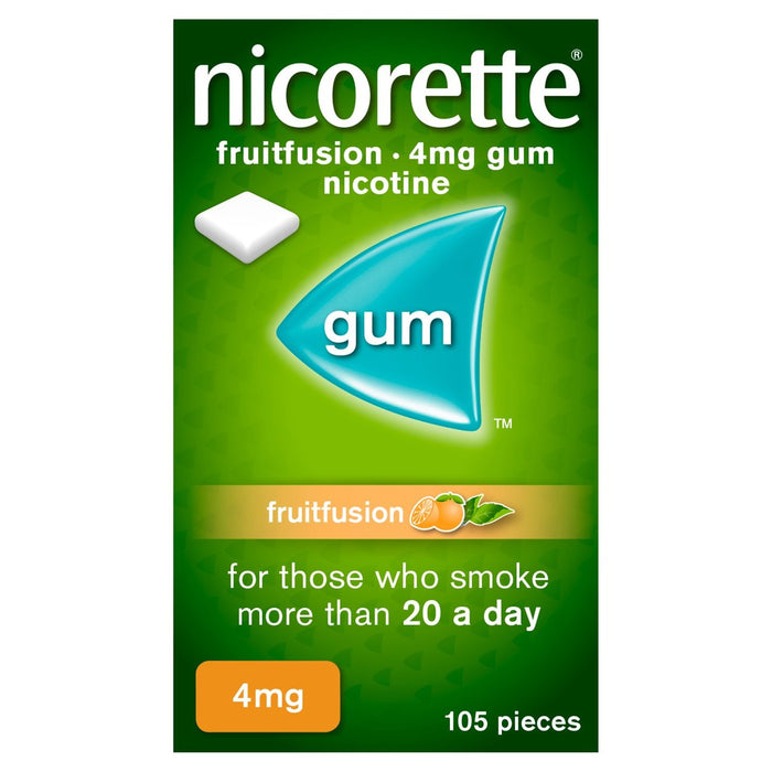 Nicorette Fruit Fusion Kaugummi 4 mg 105 Count