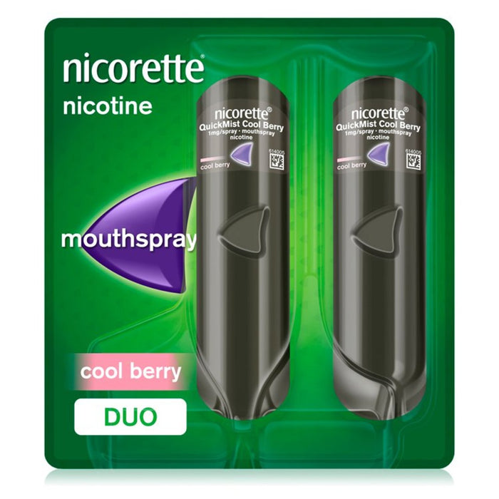 Nicorette Quickmist Bouth Spray Berry Berry Duo 1 mg 2 par pack