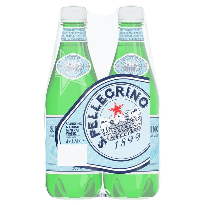 San Pellegrino funkelnder natürliches Mineralwasser 4 x 500 ml