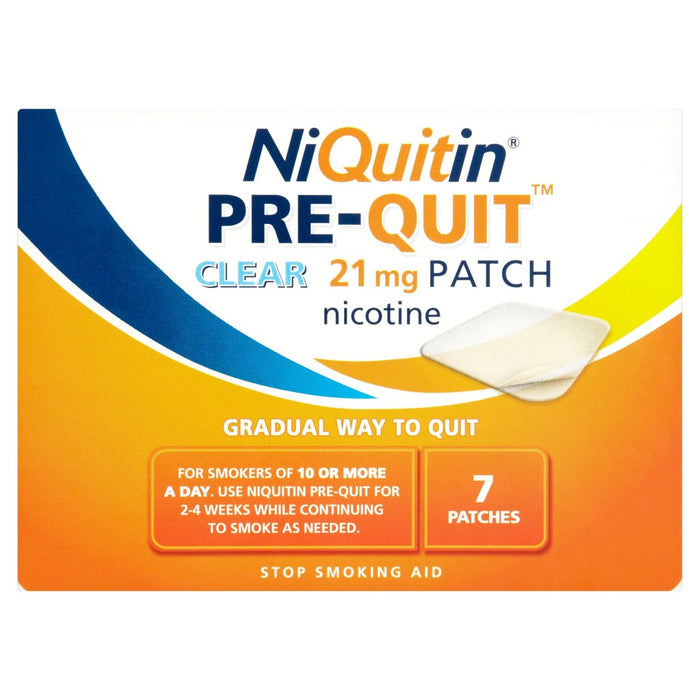 Niquitin Clear 21mg Pre-Quit Patch 7 per pack