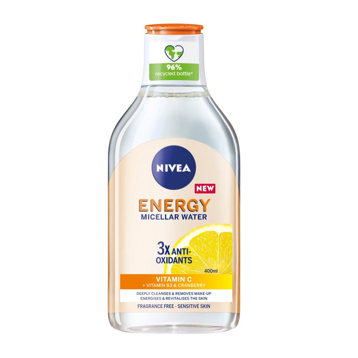 NIVEA Energy Micellar Water Make Up Remover with Vitamin C 400ml