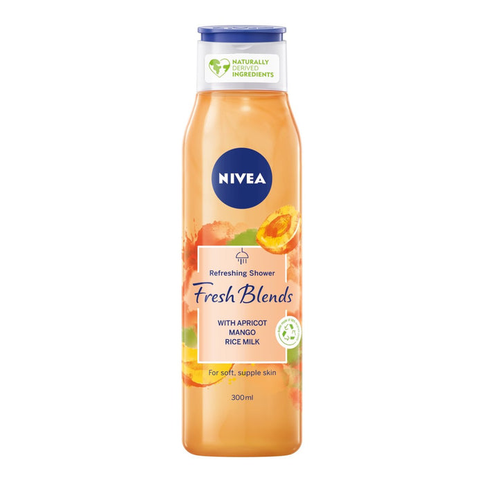 NIVEA Fresh Blends Apricot & Mango Rice Milk Shower Gel Cream 300ml