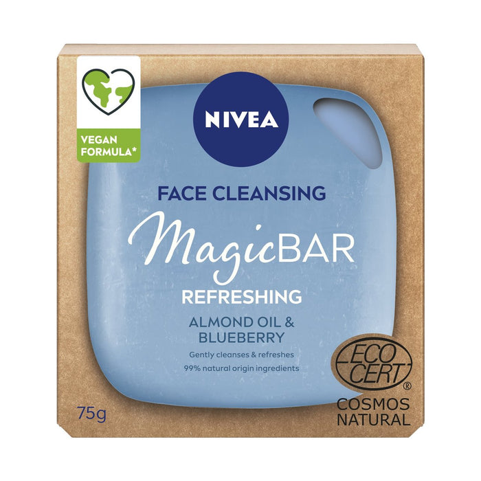 Nivea Magic Bar erfrischende Mandelöl und Blaubeergesichtsreinigungsbar 75G