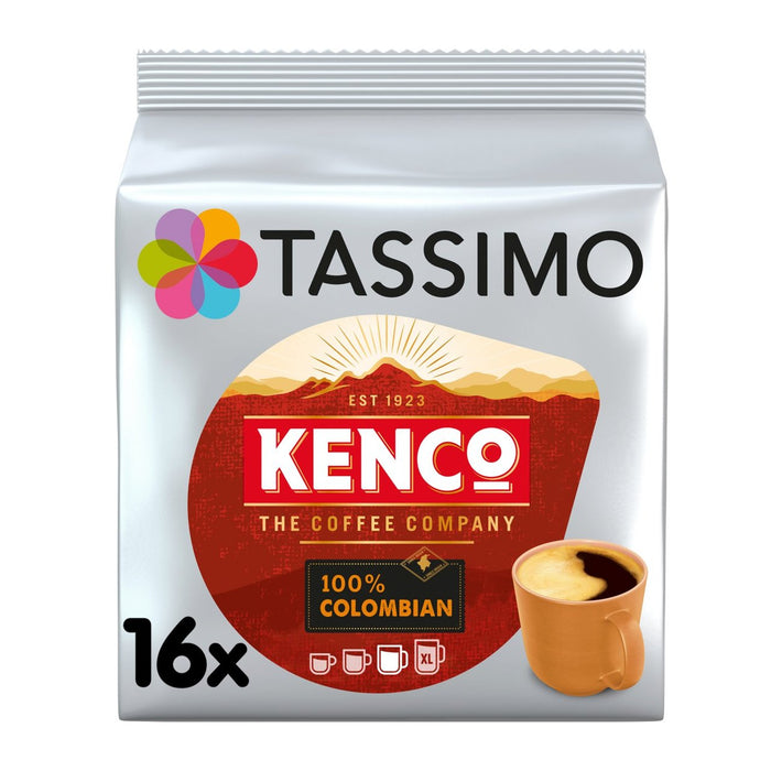 Tassimo Kenco 100% Colombian Coffee Pods 16 per pack