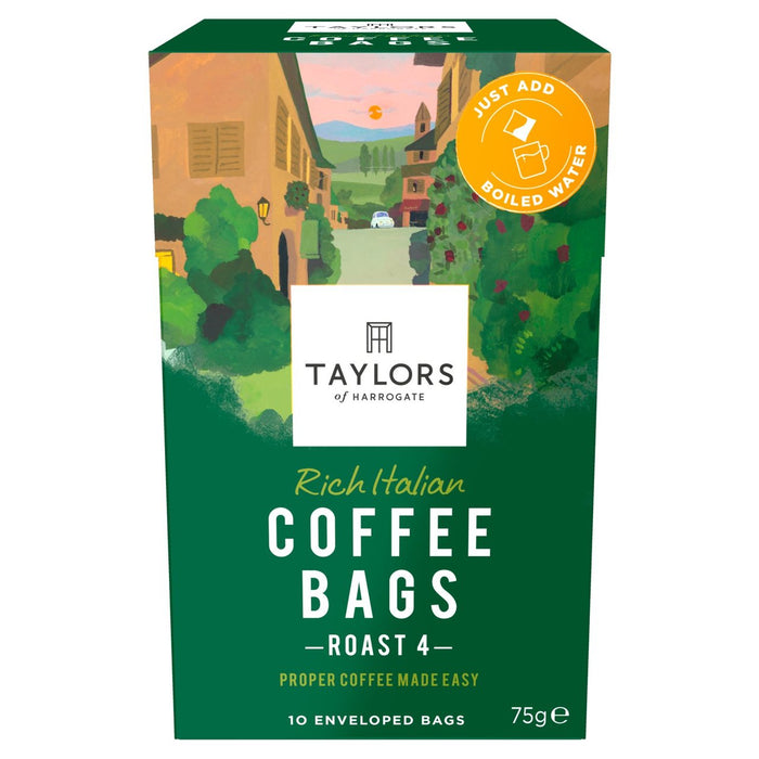 Taylors Rich Italian Coffee Bags 10 per pack