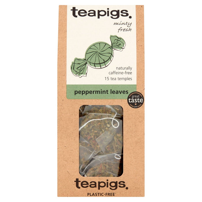 TEAPIGS PEPPERMINTE Feuilles de thé Sachets de thé 15 par paquet