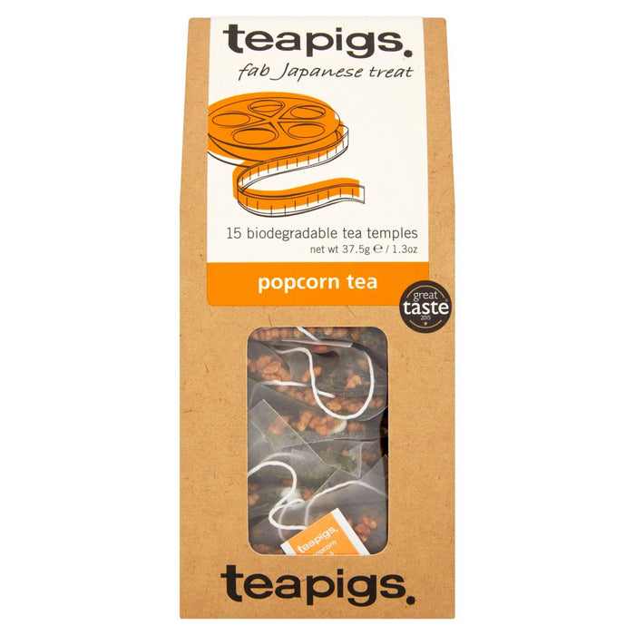 Tapigs Bolsas de té de palomitas de maíz 15 por paquete