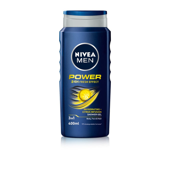 NIVEA Men Power 3 in 1 Shower Gel 400ml