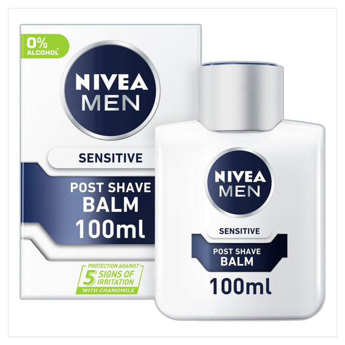 NIVEA Men Sensitive Post Shave Balm with 0% Alcohol 100ml