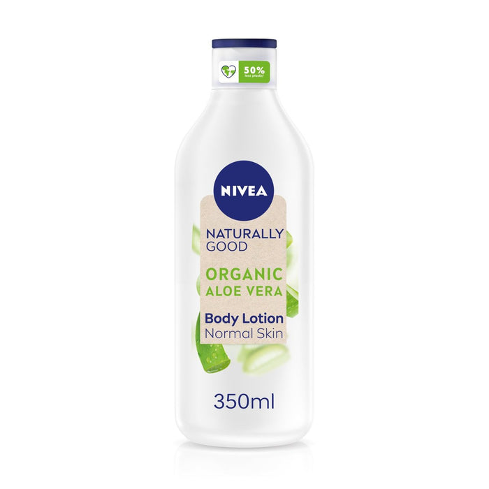 Nivea Naturalmente buena loción corporal de aloe vera orgánica para piel normal 350 ml