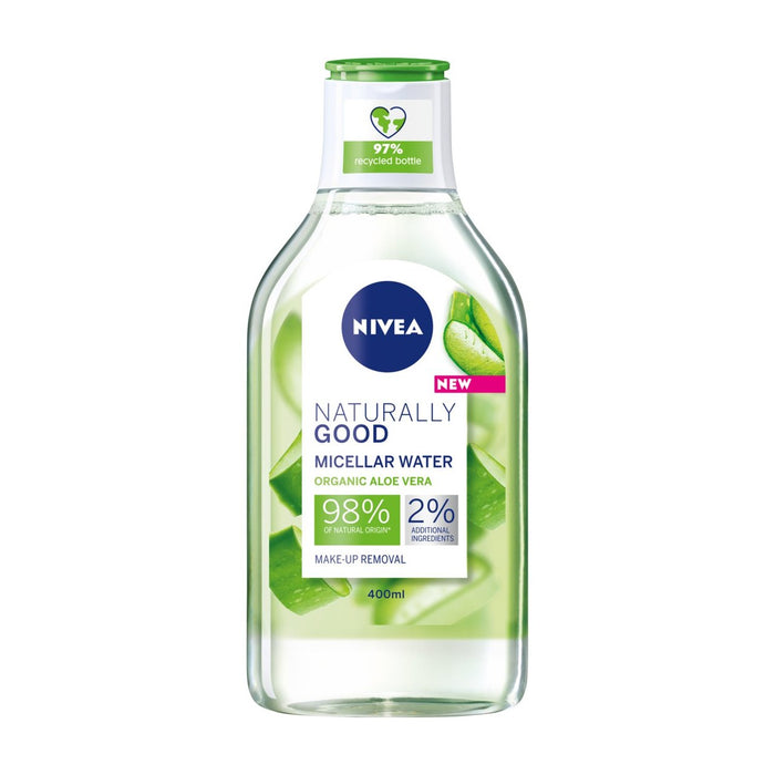 Nivea naturalmente buena buena vera vera agua micelar maquillaje de maquillaje 400ml