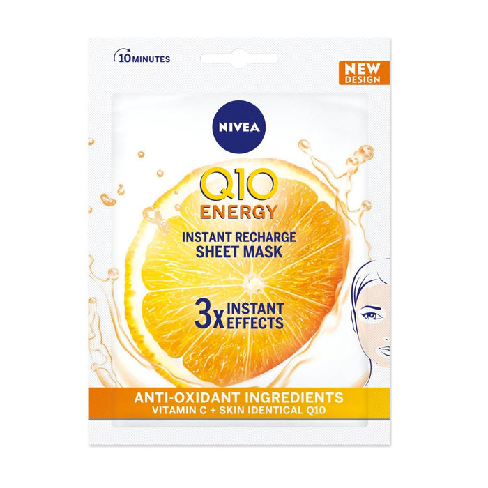 NIVEA Q10 Energy Anti Rinkle Face Flee Mask 1 Feuille