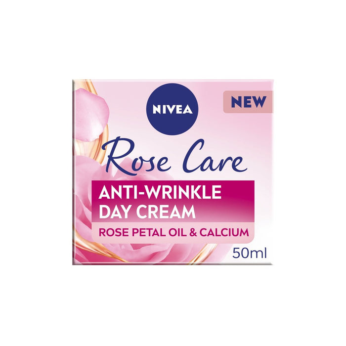 Nivea Rose Care Anti Wrinkle Day Creme mit Rosenblattöl & Kalzium 50 ml