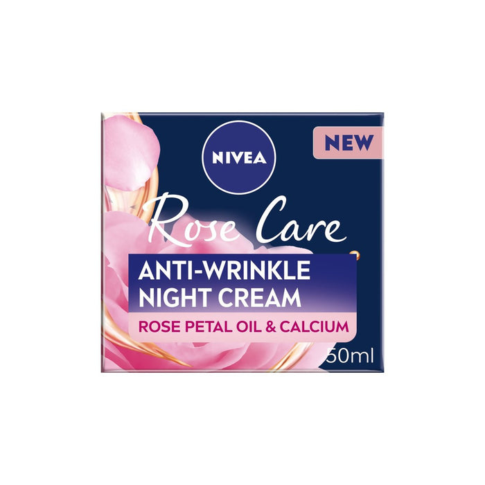 NIVEA ROSE CARE CREEA ANTRING ORRINGLE NIGHT CON Aceite de pétalos de rosa y calcio 50 ml