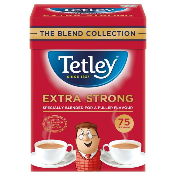 Tetley Extra Strong Tea Bags 75 per pack - Special Offer