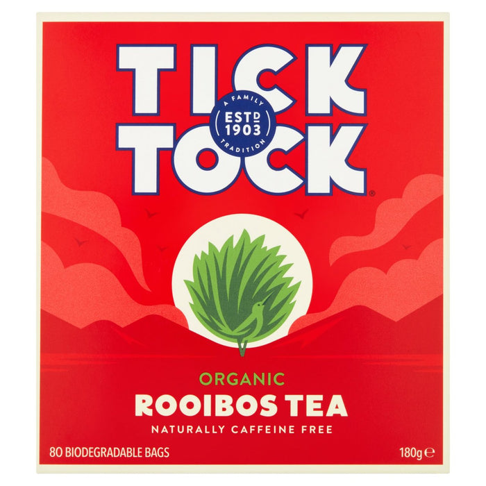 Tick Tock Organic Rooibos Tea Bags 80 per pack