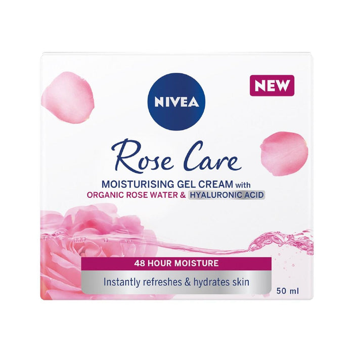 Nivea Rose Care Himedurizer Gel Gel con agua de rosas y ácido hialurónico 50 ml