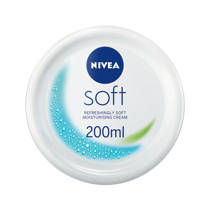 Nivea suave crema hidratante para las manos de la cara y el cuerpo 200 ml