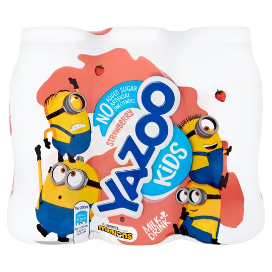 Yazoo Sin Azúcar Añadido Fresa 6 x 200ml 