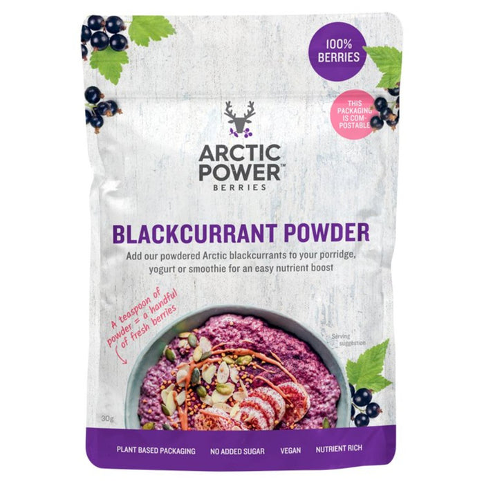 Bayas de energía ártica Polvo de grosella negra 30g