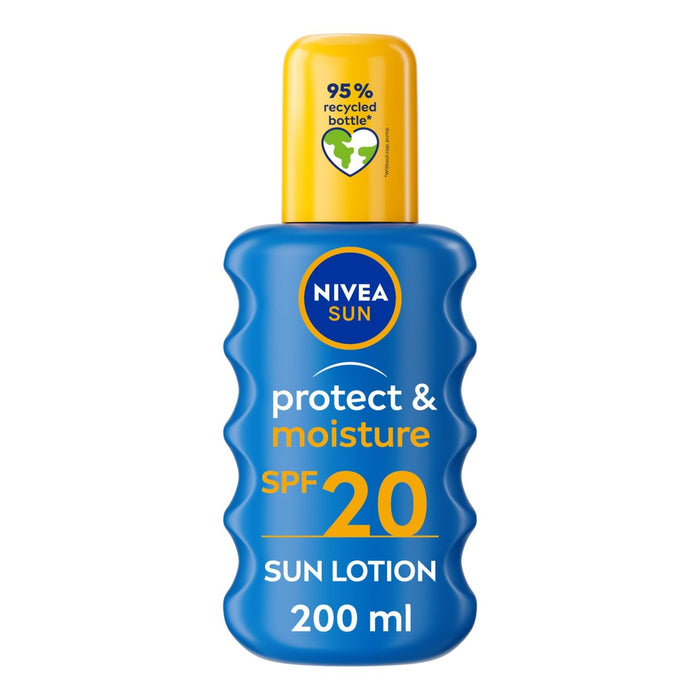 Nivea Sun Protect & Moisture Spf 20 Sun Lotion Spray 200 ml