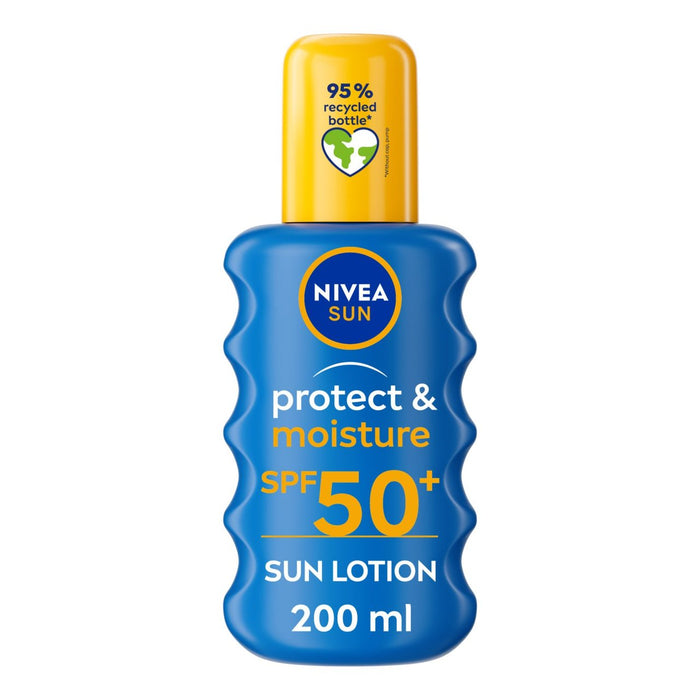 NIVEA Sun Protect & Moisture SPF 50+ Sun Lotion Spray 200ml