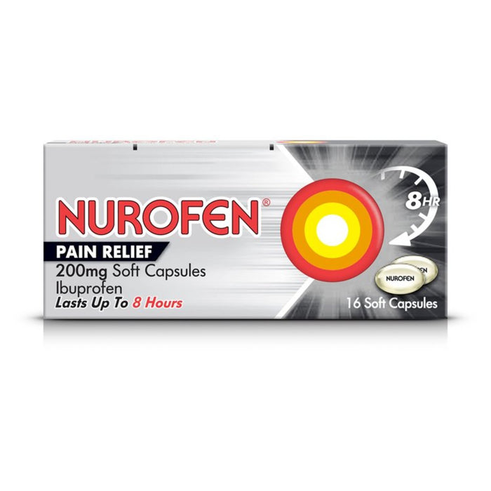 Nurofen Schmerzlinderung 200 mg Weichkapseln Ibuprofen 16 pro Pack