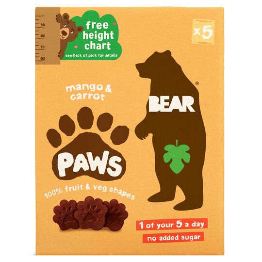 Bear Mango y zanahoria PAWS 5 x 20G