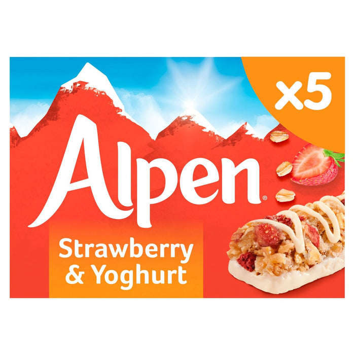 Alpen Cereal Bars Strawberry & Yoghurt 5 x 29g