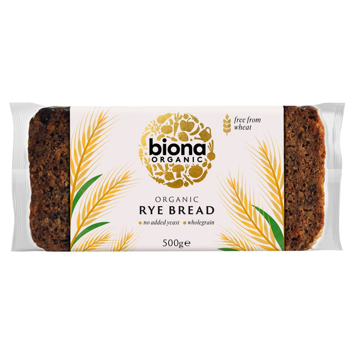 Biona Organic Rye Bread Sliced 500g