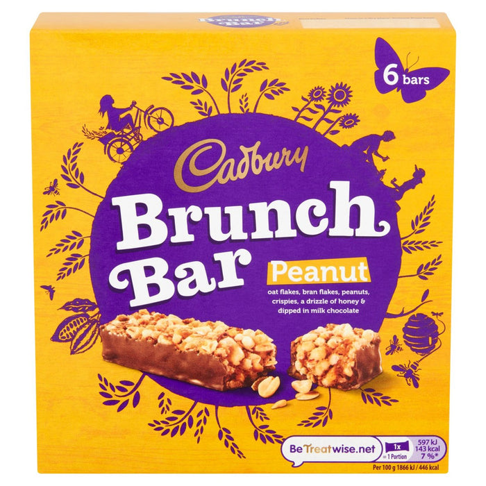 Cadbury Brunch Bar Erdnuss 6 x 38g