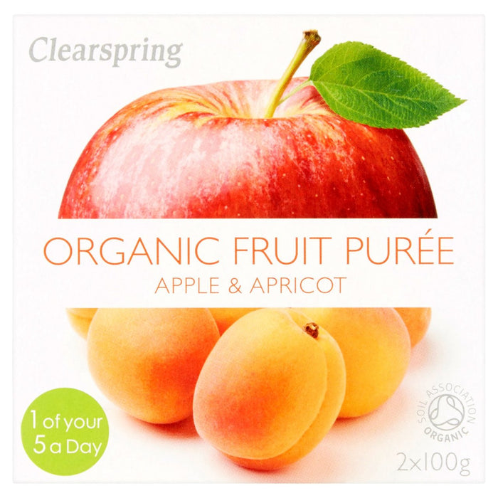 Clearspring Organic Apple & Apricot Dessert 2 x 100g