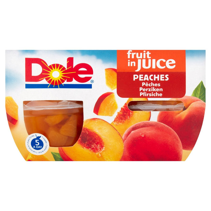 Dole Peaches in Juice 4 x 113g